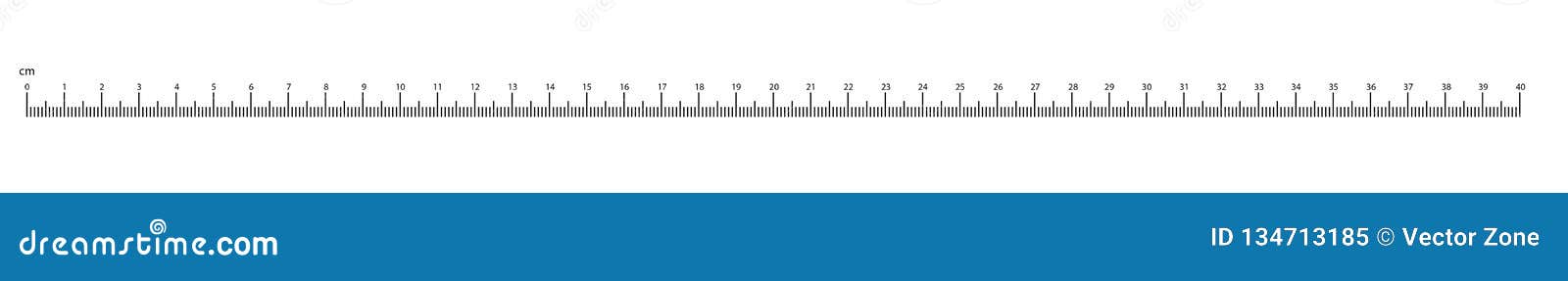 ruler cm measurement up to 40cm numbers  scale