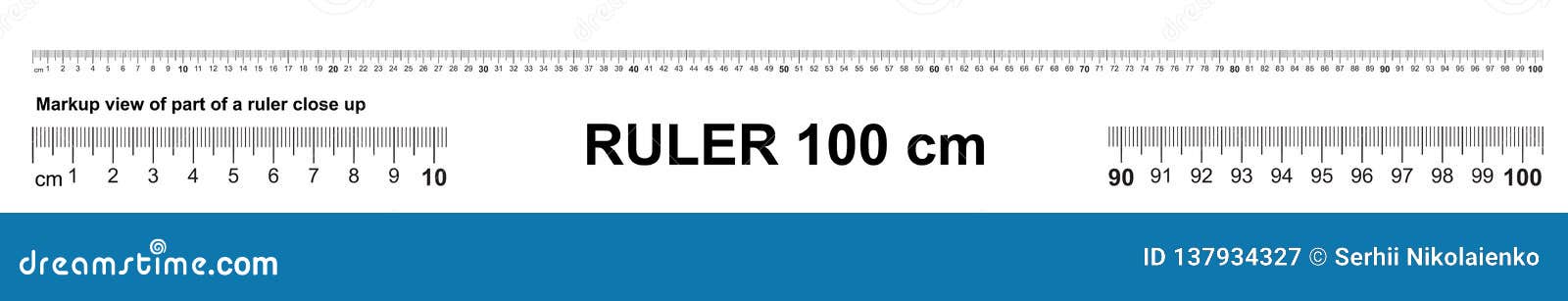 7 cm ruler