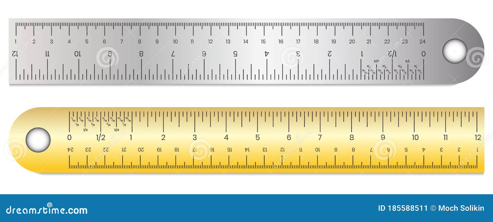 Ruler With Inch Centimeter And Millimeter Scale For Apps Or Website Stock  Illustration - Download Image Now - iStock