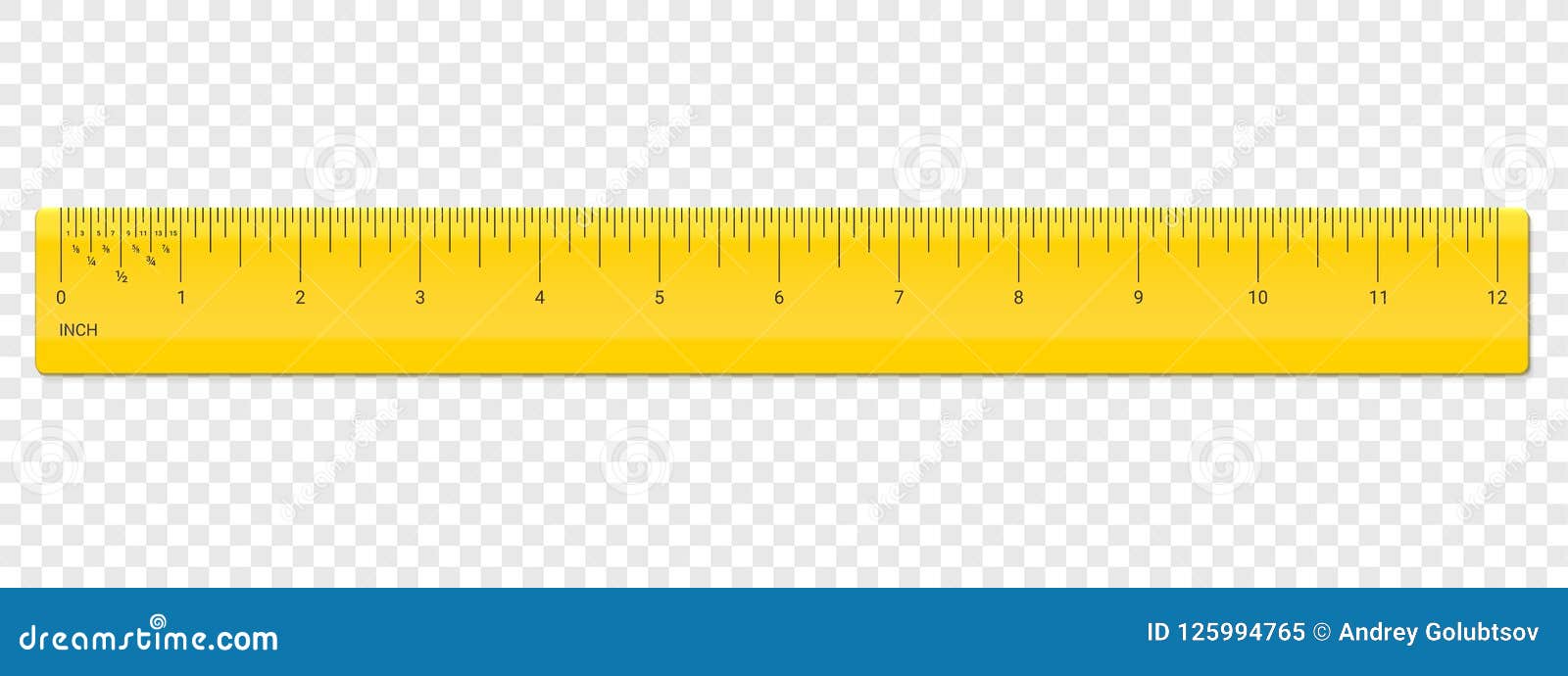 ruler inch scale  plastic measurement