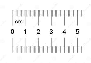 Horizontal Measuring Chart With 10 Centimeters Scale Of 53 OFF