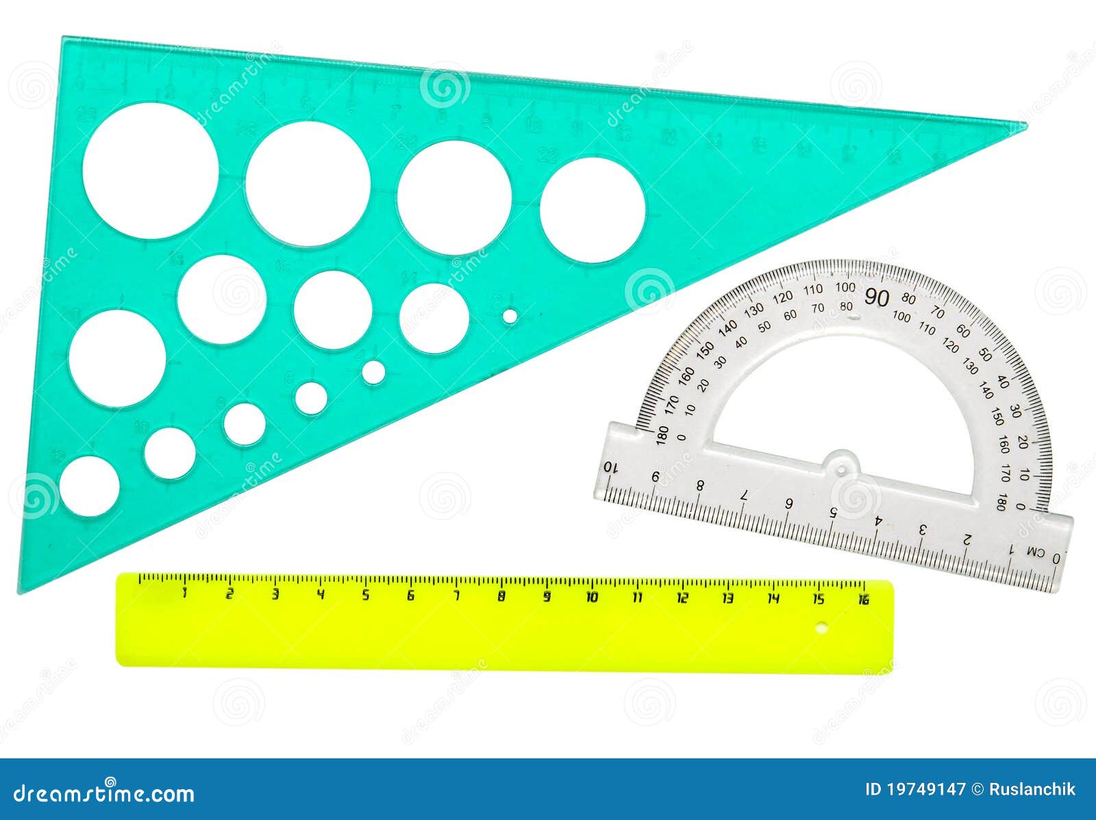 Rulers stock image. Image of equipment, protractor, ruler 19749147