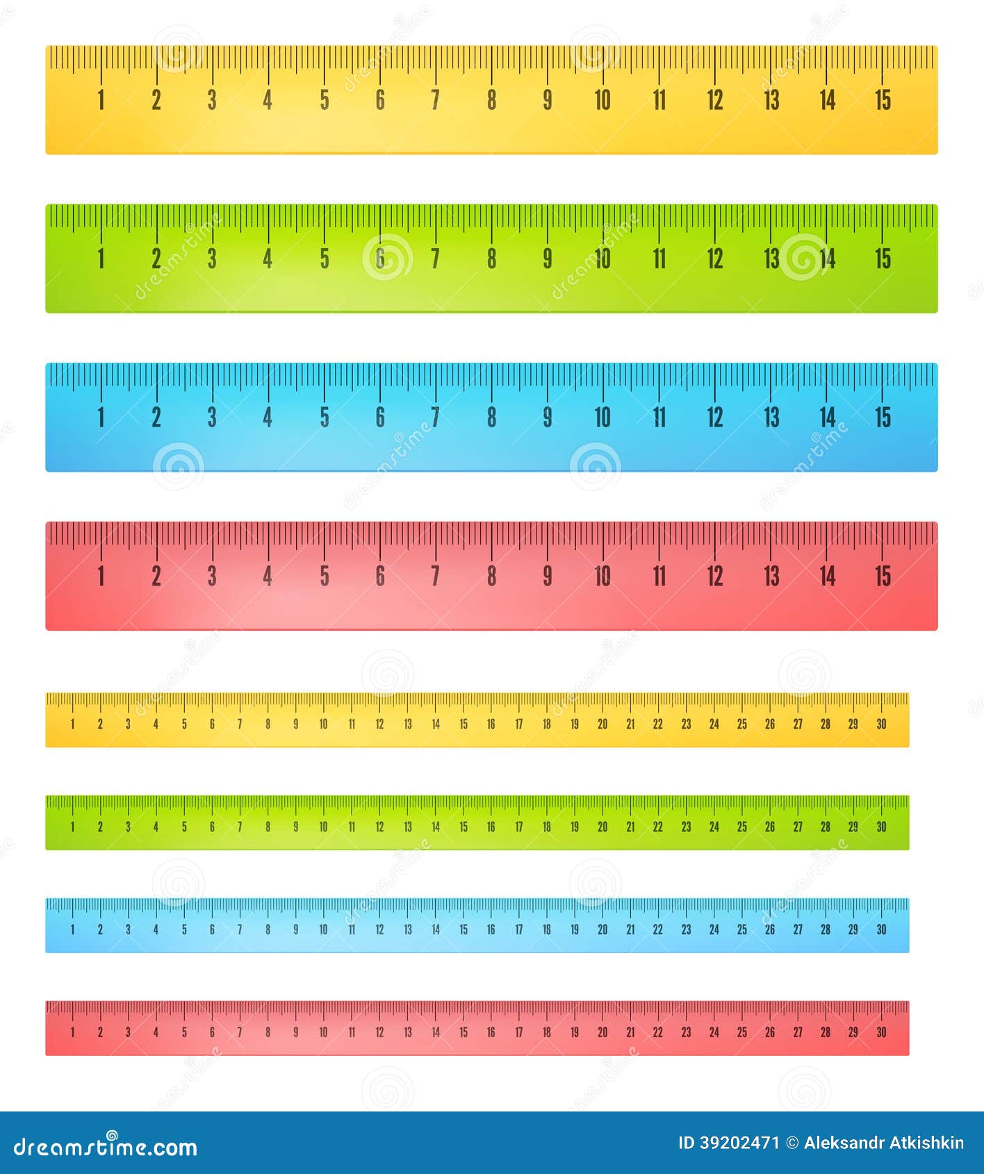 Rulers In Centimeters Stock Vector Illustration Of Office 39202471