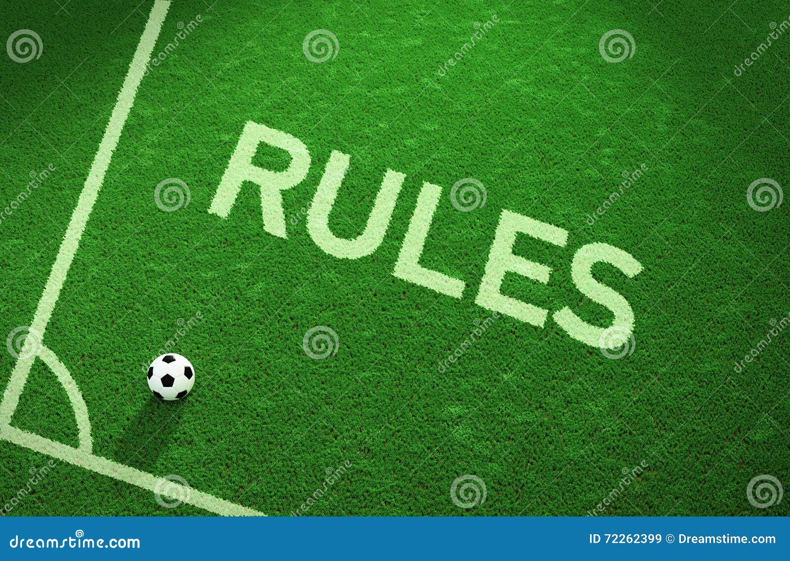 Rules soccer field stock illustration. Illustration of word 72262399
