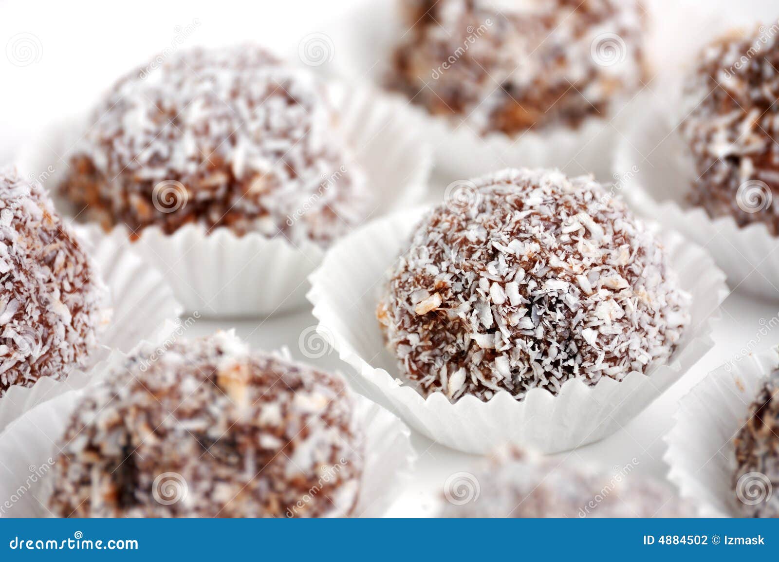 Rum balls with cherry stock photo. Image of sweetness 4884502
