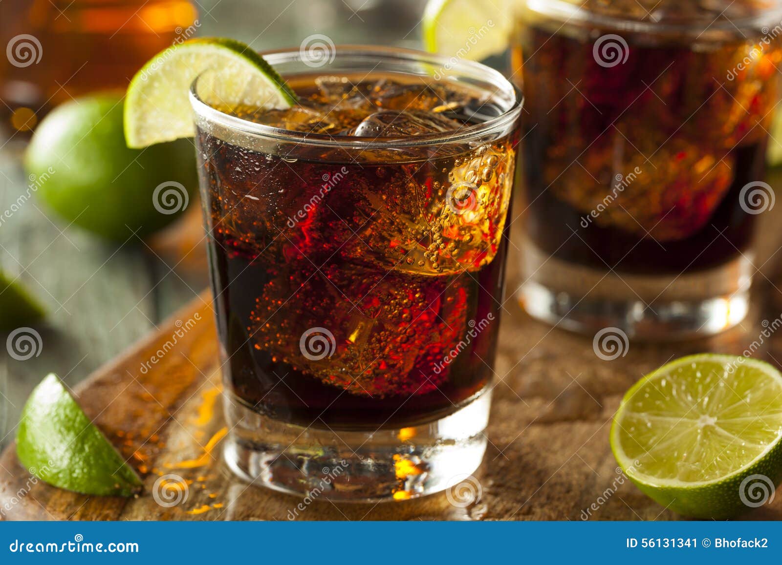 Rum and Cola Cuba Libre stock image. Image of libre, cola 56131341