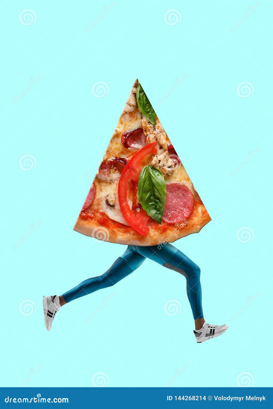 fast food. modern . contemporary art collage.
