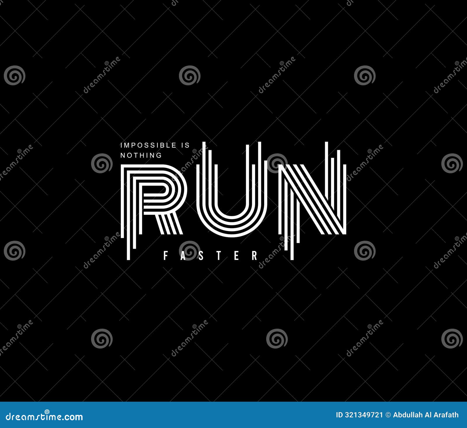 run faster quote graphic typography concept  print tshirts clothes jackets and others premium 