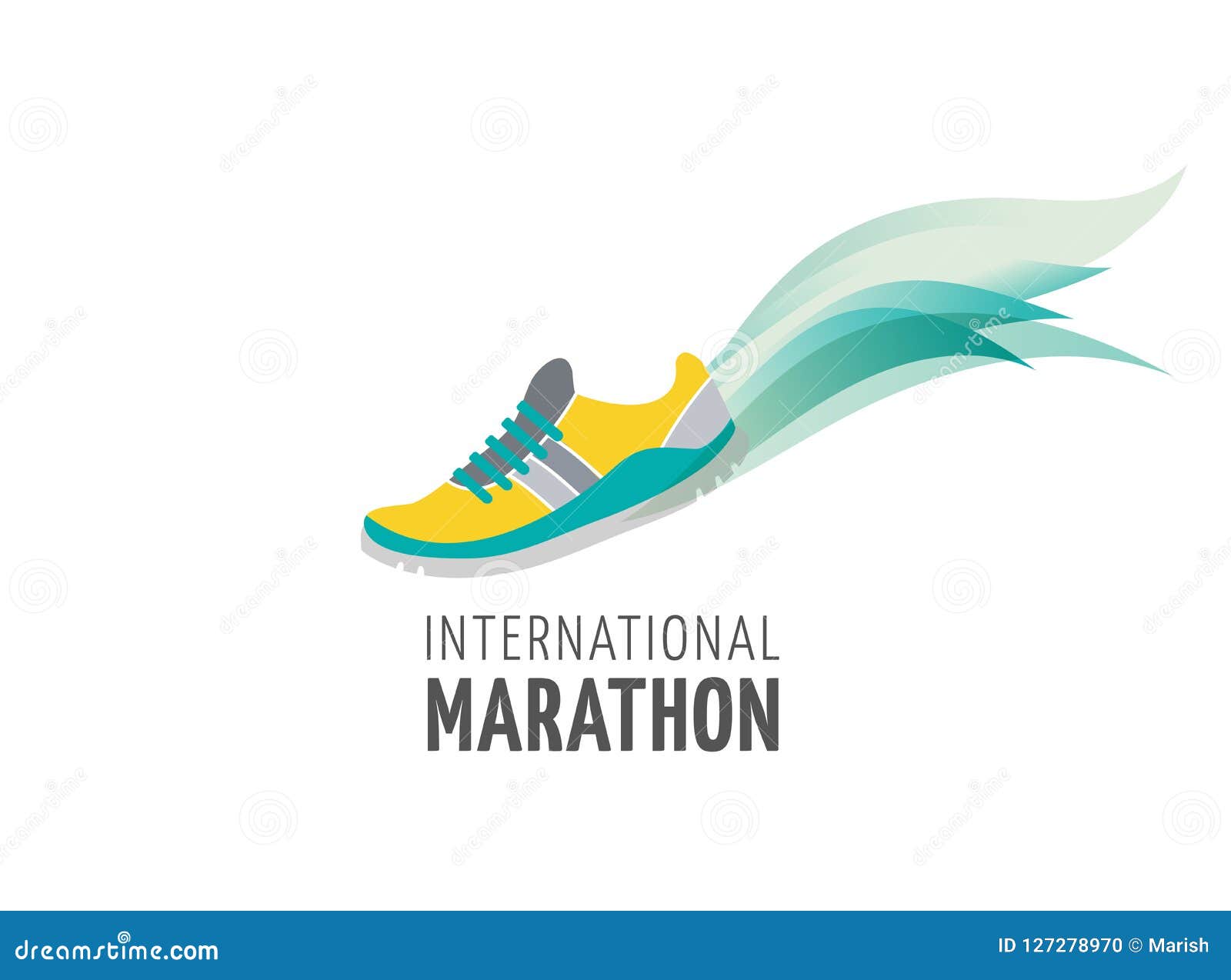 run icon, , marathon poster and logo