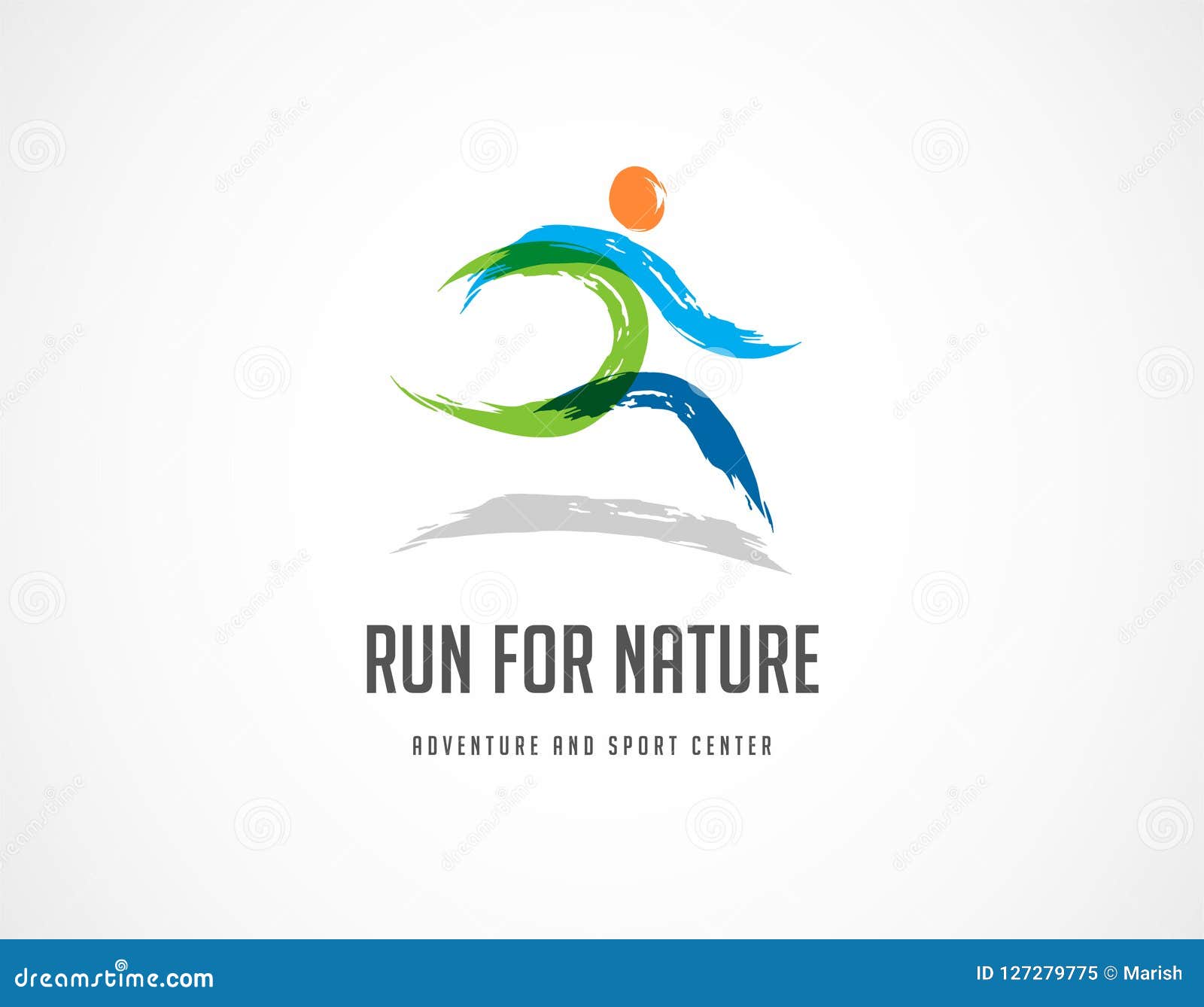 run icon, , marathon poster and logo