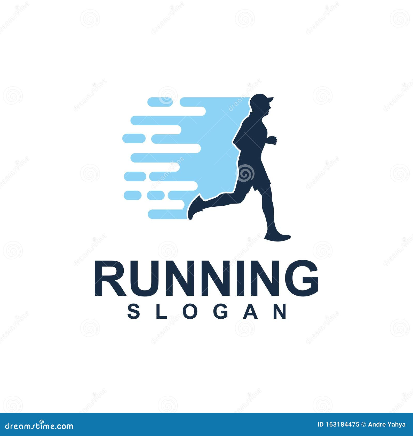 Run Logo Template, Design Concept Idea, Vector Stock Illustration ...