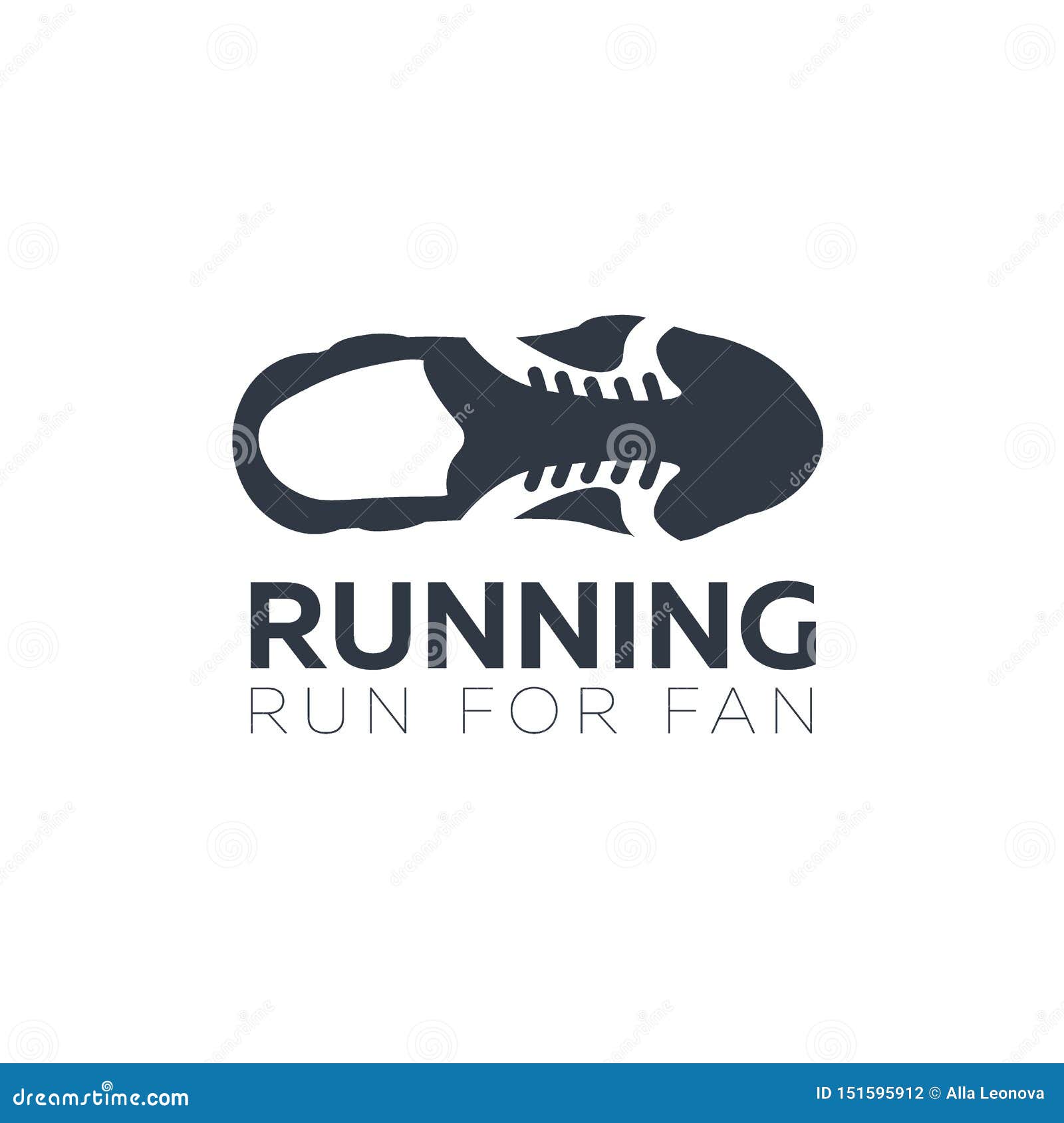 Run Marathon. Sport or Running Club Logo with Sneakers. Stock Vector ...