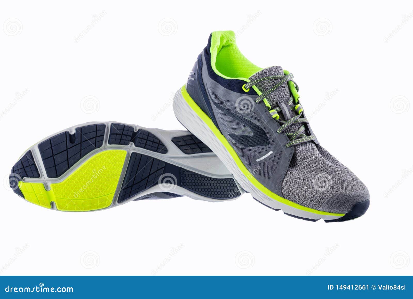 Runing Sport Shoes Isolated on White Background Stock Image - Image of ...
