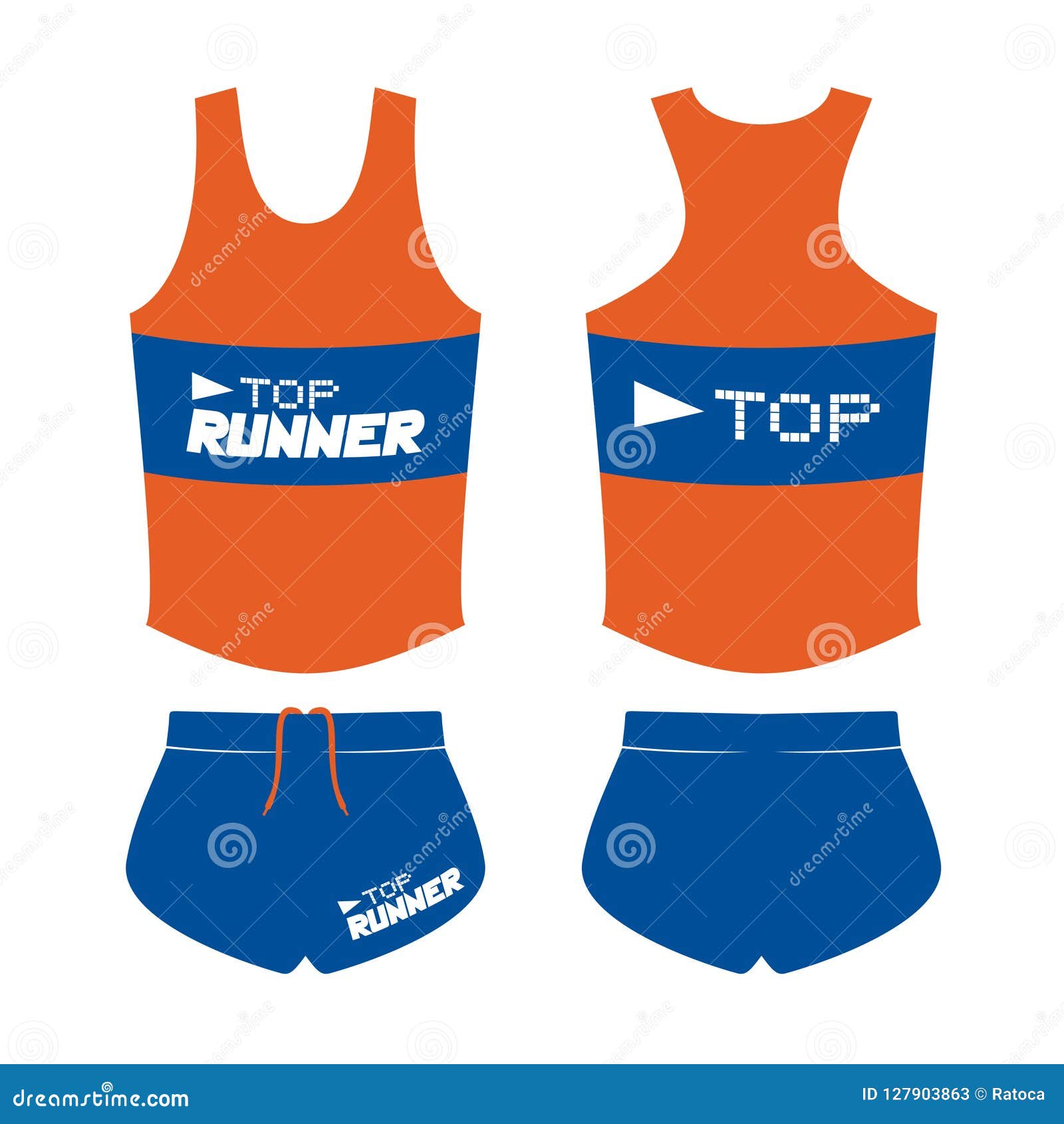 Runner clothes design stock vector. Illustration of race 127903863