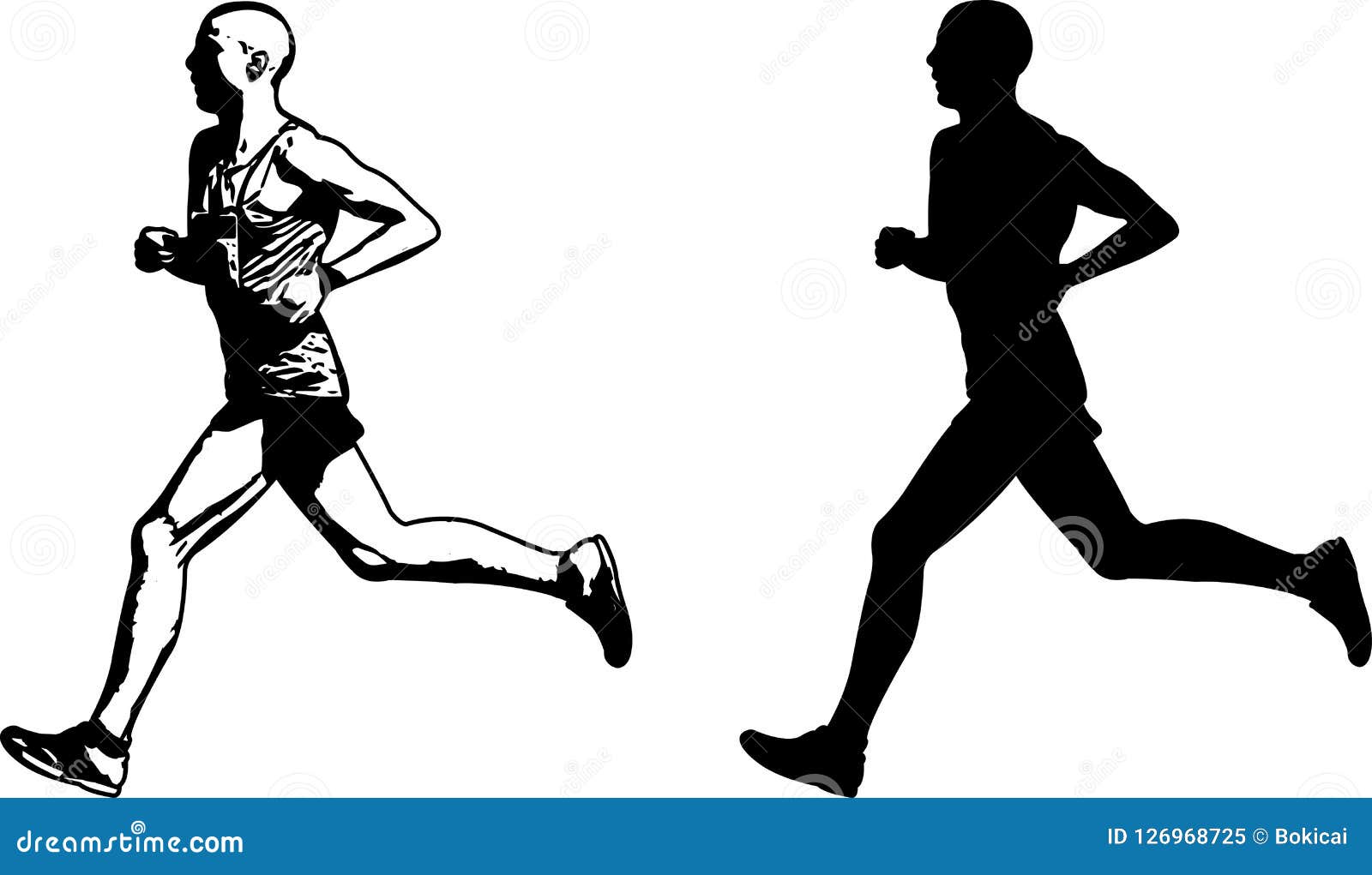 runner silhouette clip art free