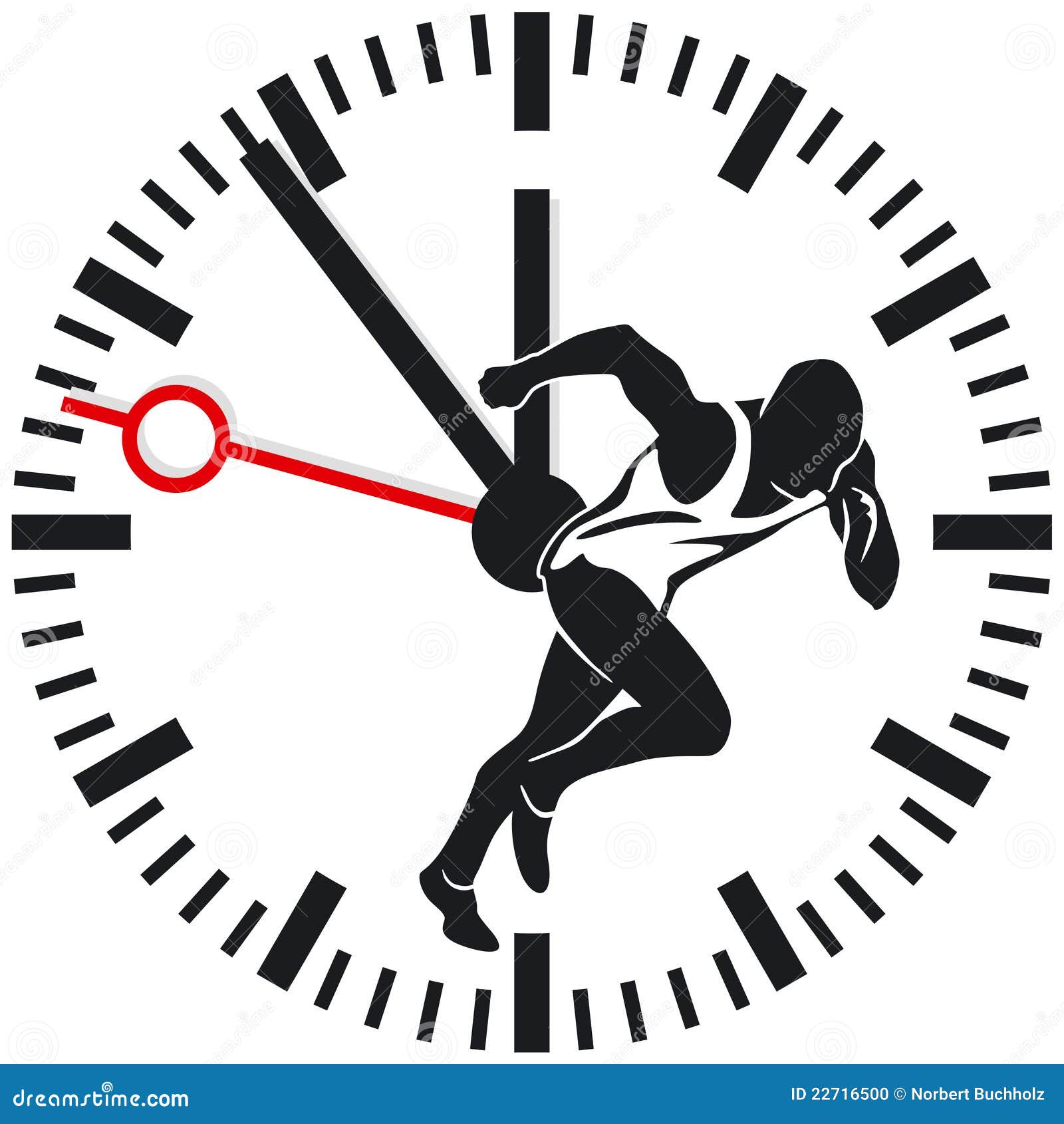 Runner On Stopwatch Stock Photo Image 22716500