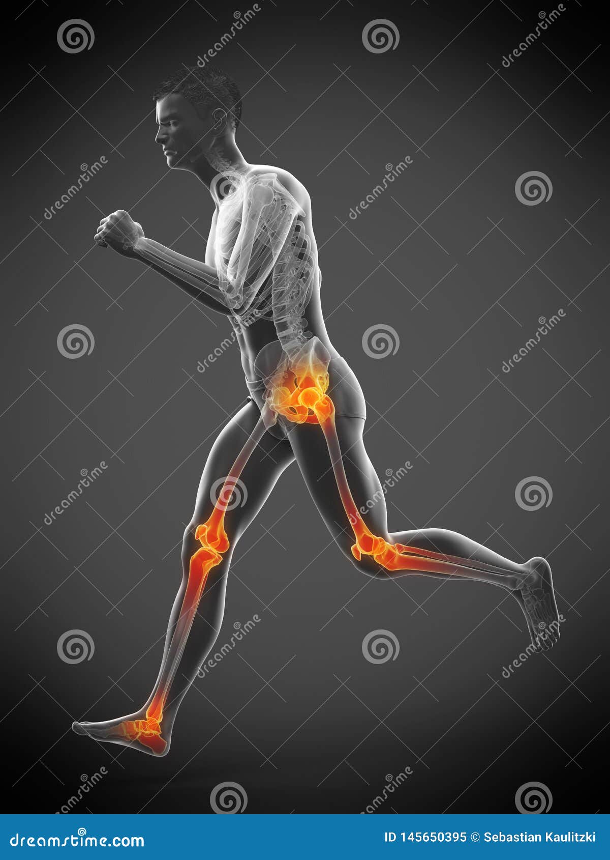 A runners painful joints stock illustration. Illustration of joints