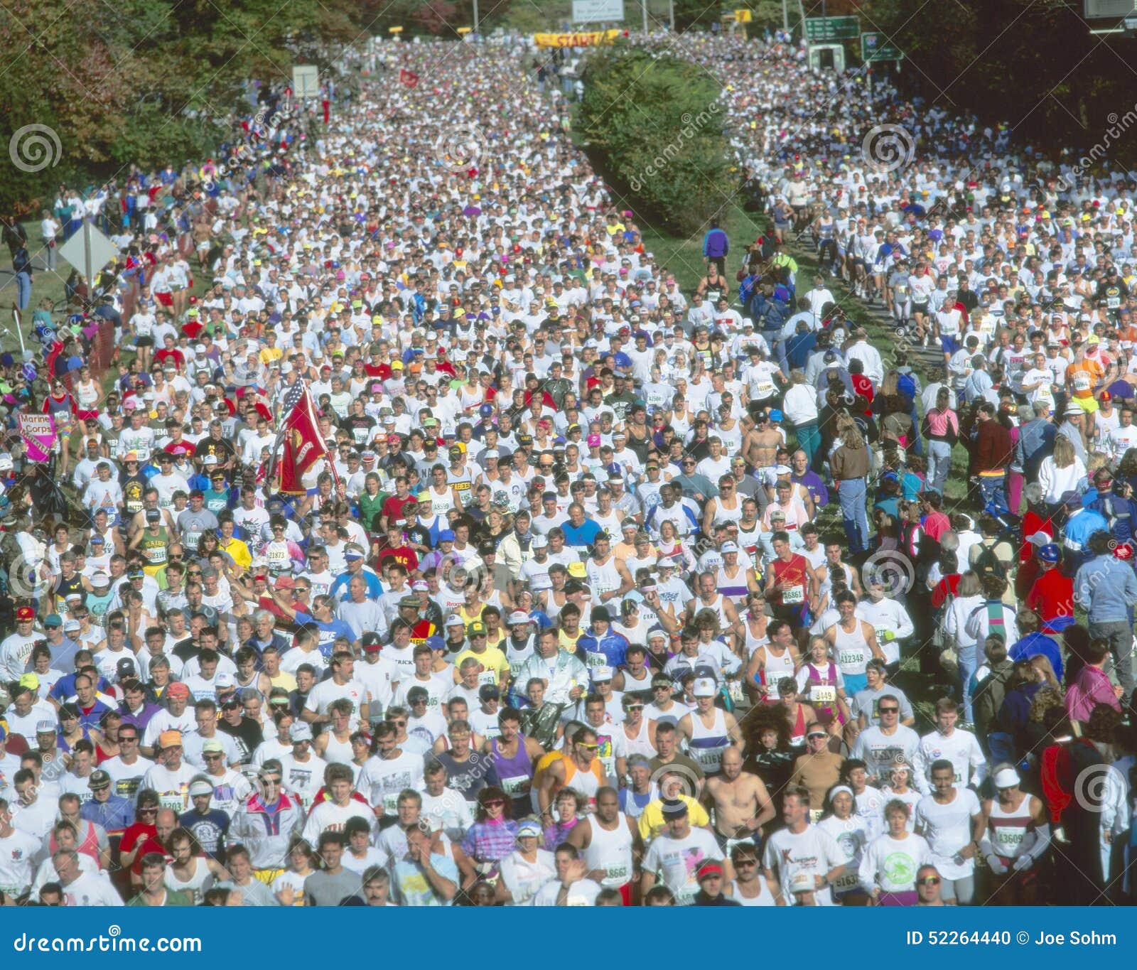 Runners in 17th Marine Marathon, Washington DC Editorial Image Image