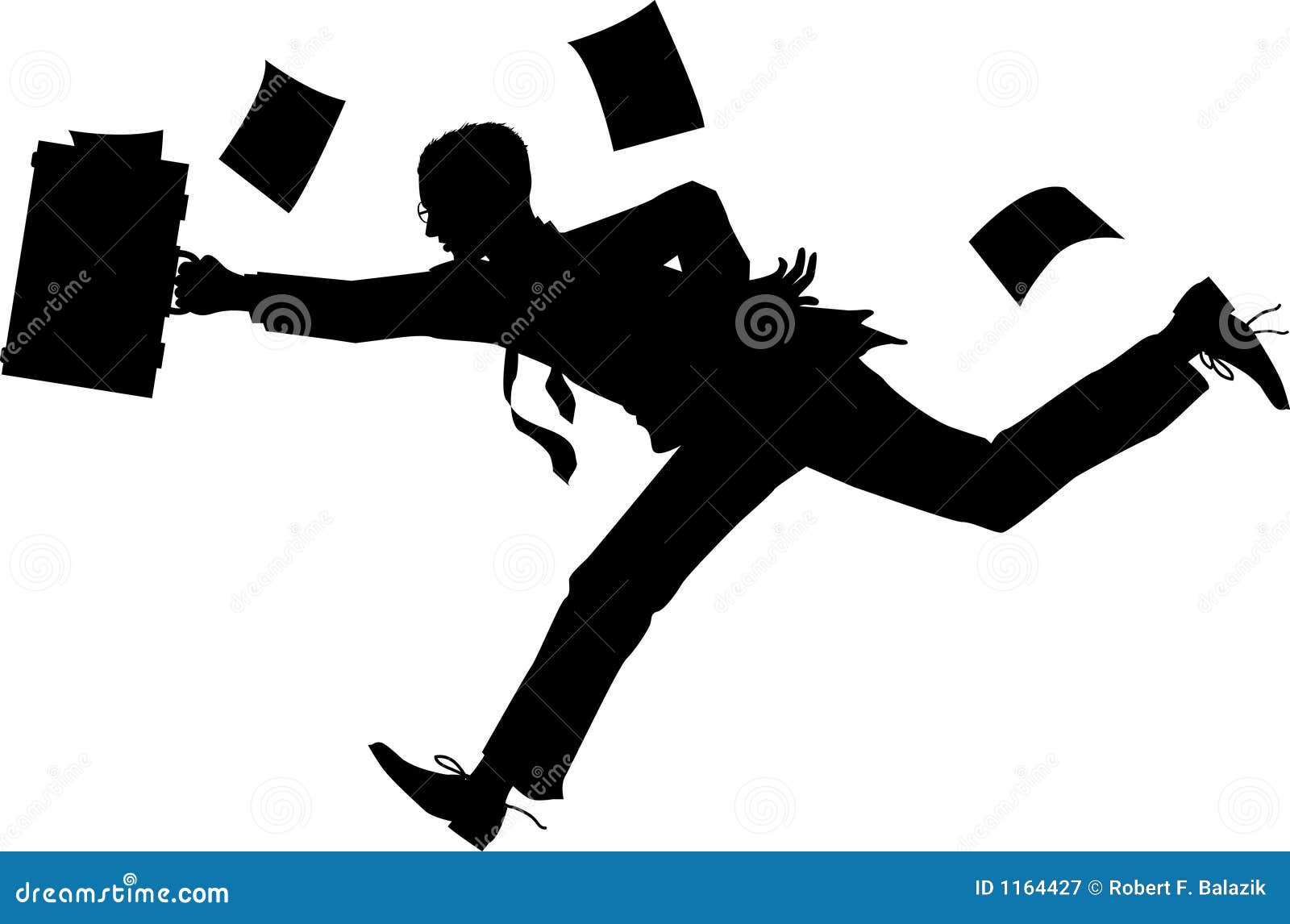 Running_businessman stock vector. Illustration of dash - 1164427