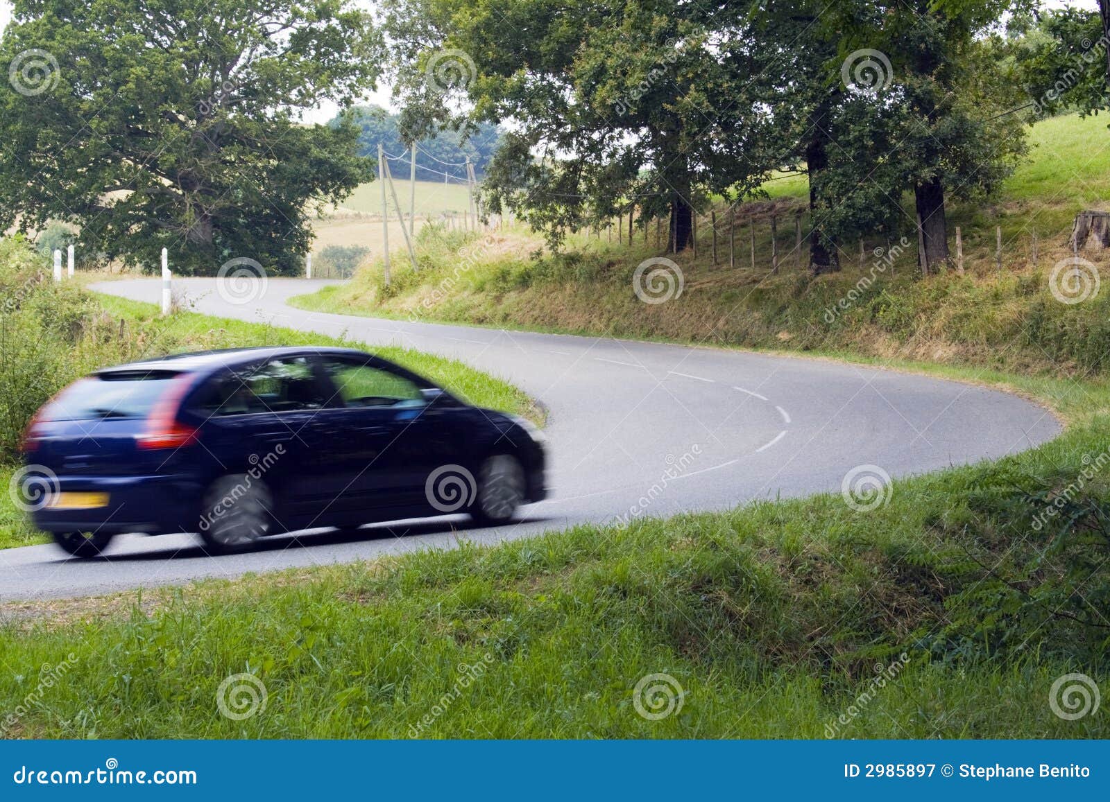 Running car stock image. Image of motor, lane, road, destination 2985897