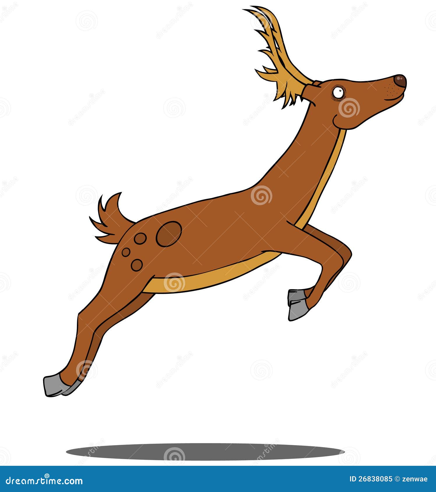 Running Deer Royalty Free Stock Photo - Image: 26838085