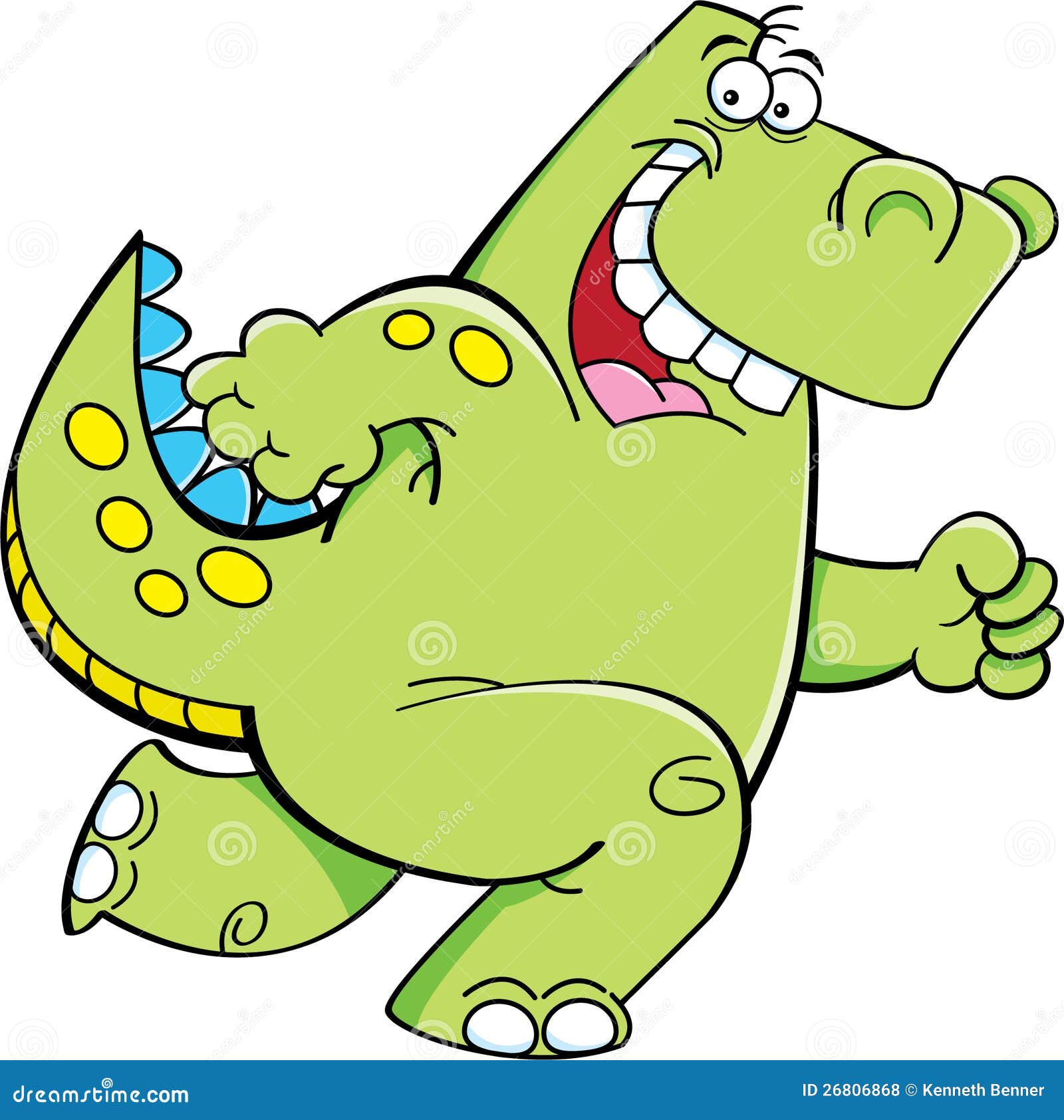 Running Dinosaur Royalty Free Stock Photos - Image: 26806868