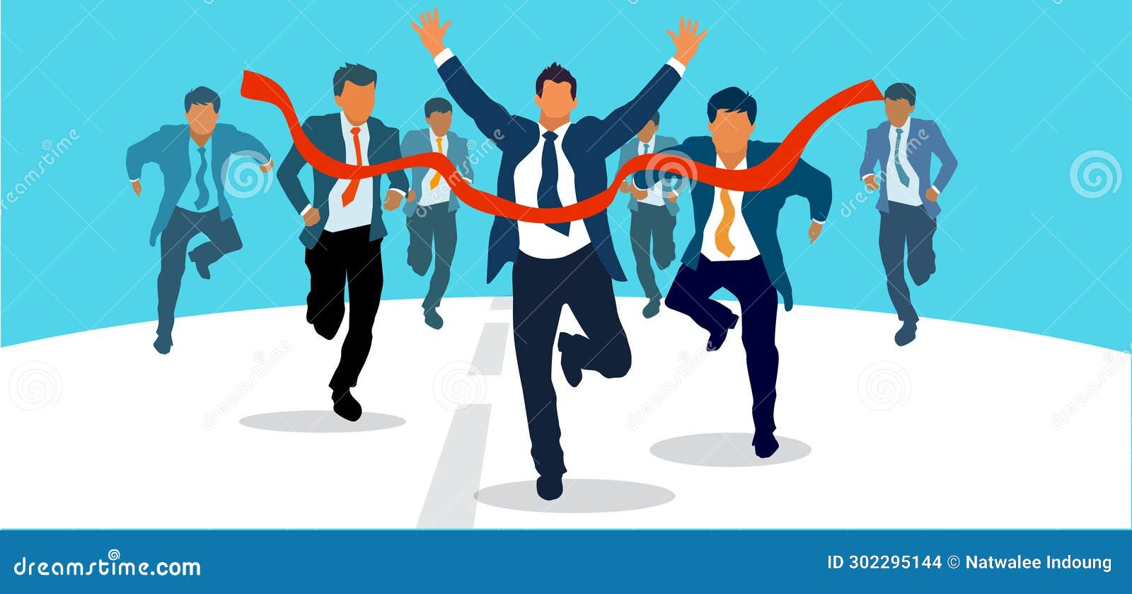 Competition Is Necessary For Success Success Competition Employee Business Person 3d Illustration Concept