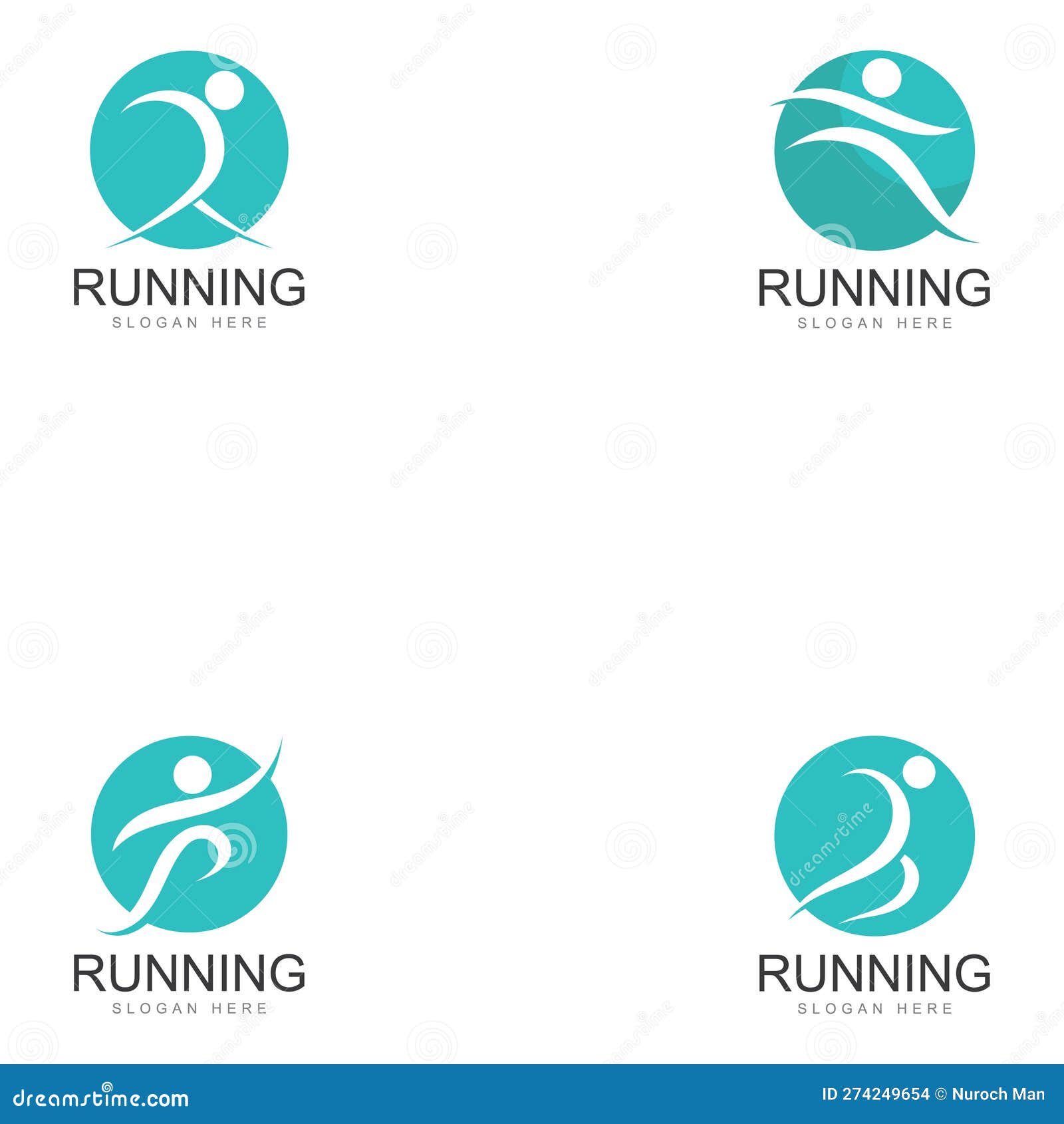 Running Human Logo Design Marathon Logo Template Running Club or Sports ...