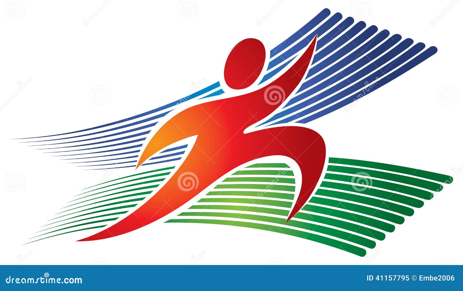 Running Jogging Logo Cartoon Vector | CartoonDealer.com #41157795