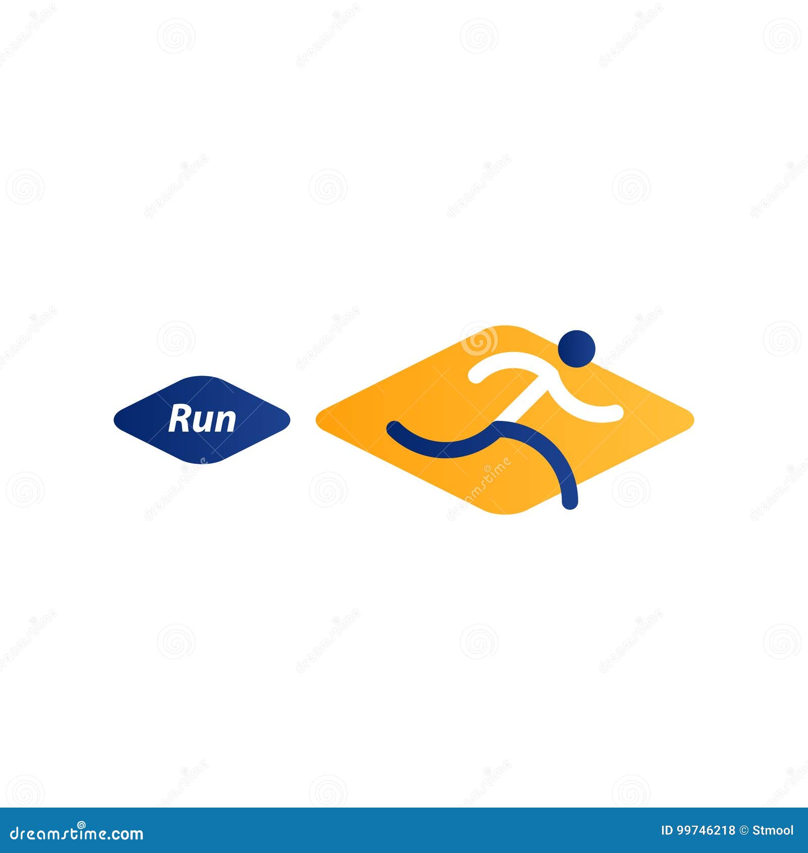Running Logo, Sport Event Icon Stock Vector - Illustration of ...