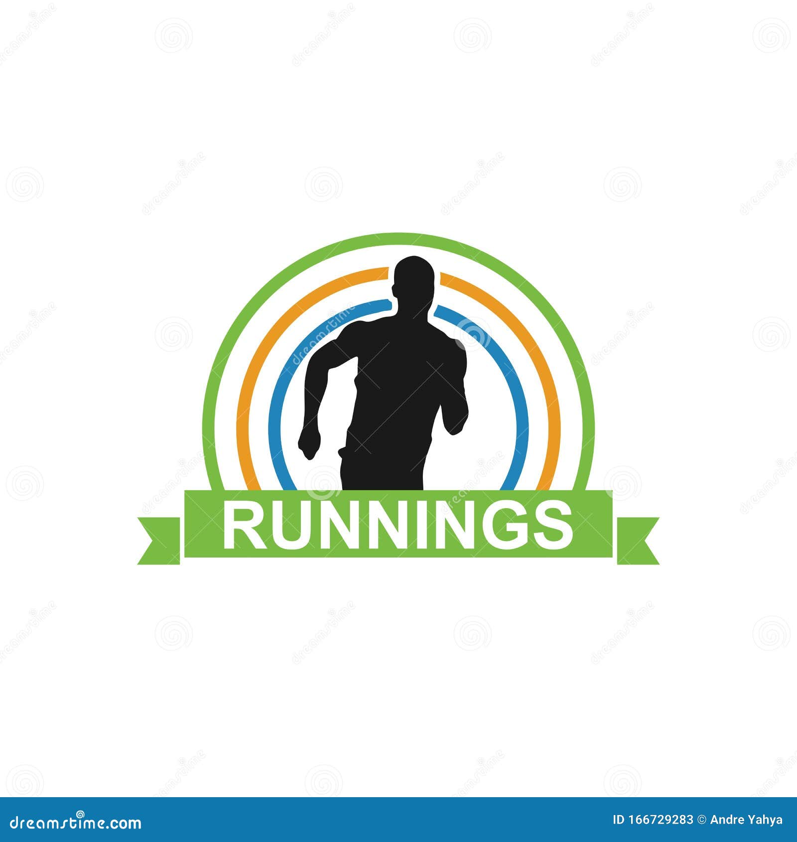 Running Logo Template. Running Silhouette Graphic Stock Illustration ...