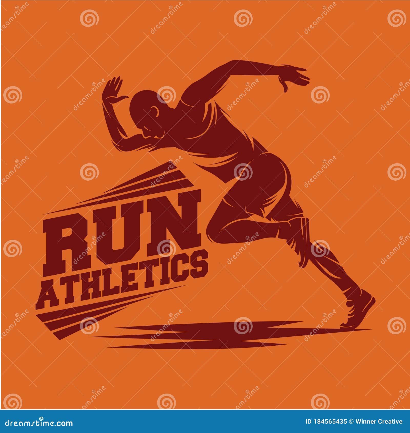 Running and Marathon Logo Design Stock Vector Illustration of fitness