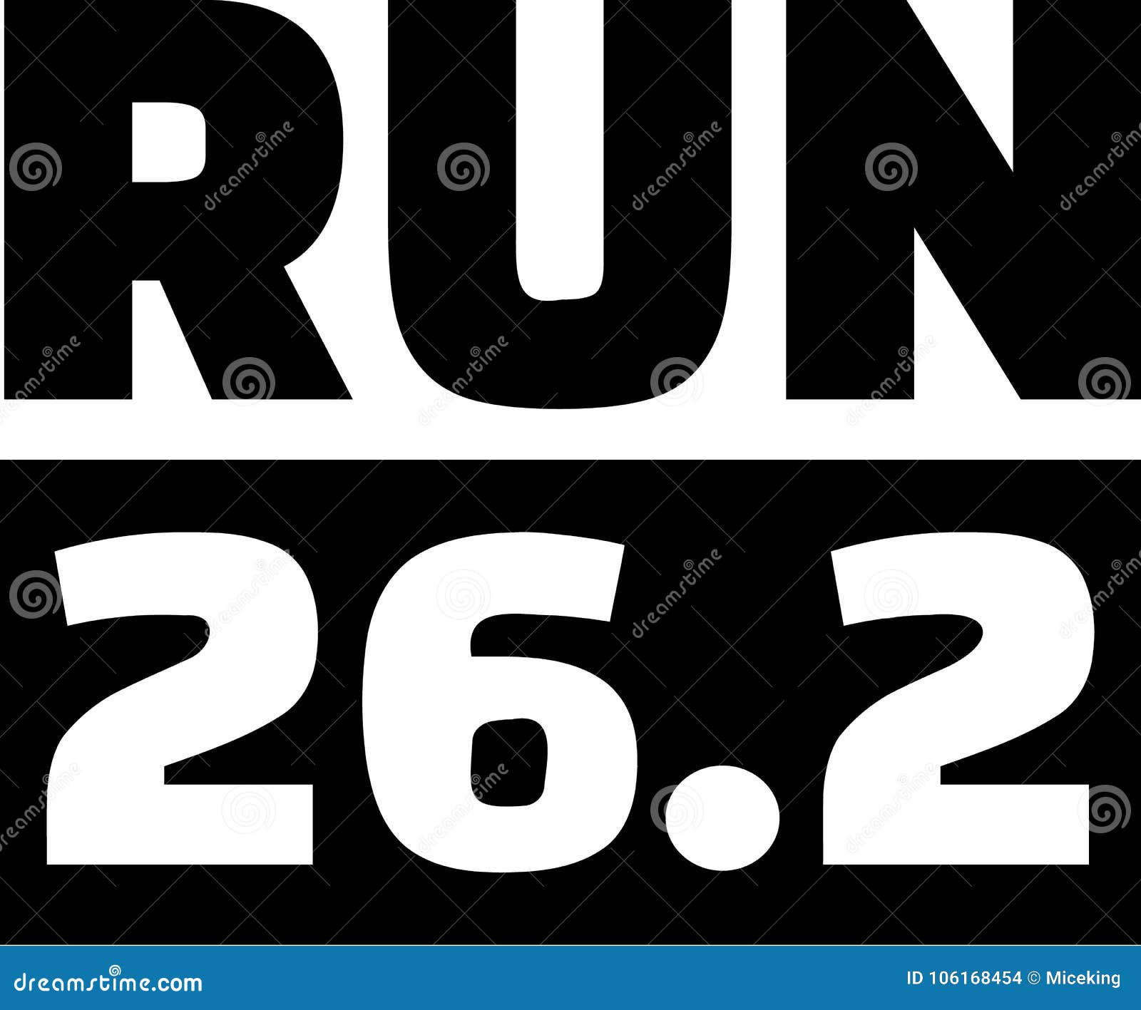 Running 26.2 Miles Marathon Stock Vector - Illustration of champion ...