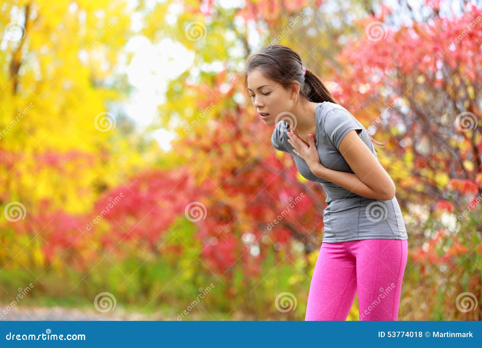Running Nausea Nauseous And Sick Ill Runner Stock Photo