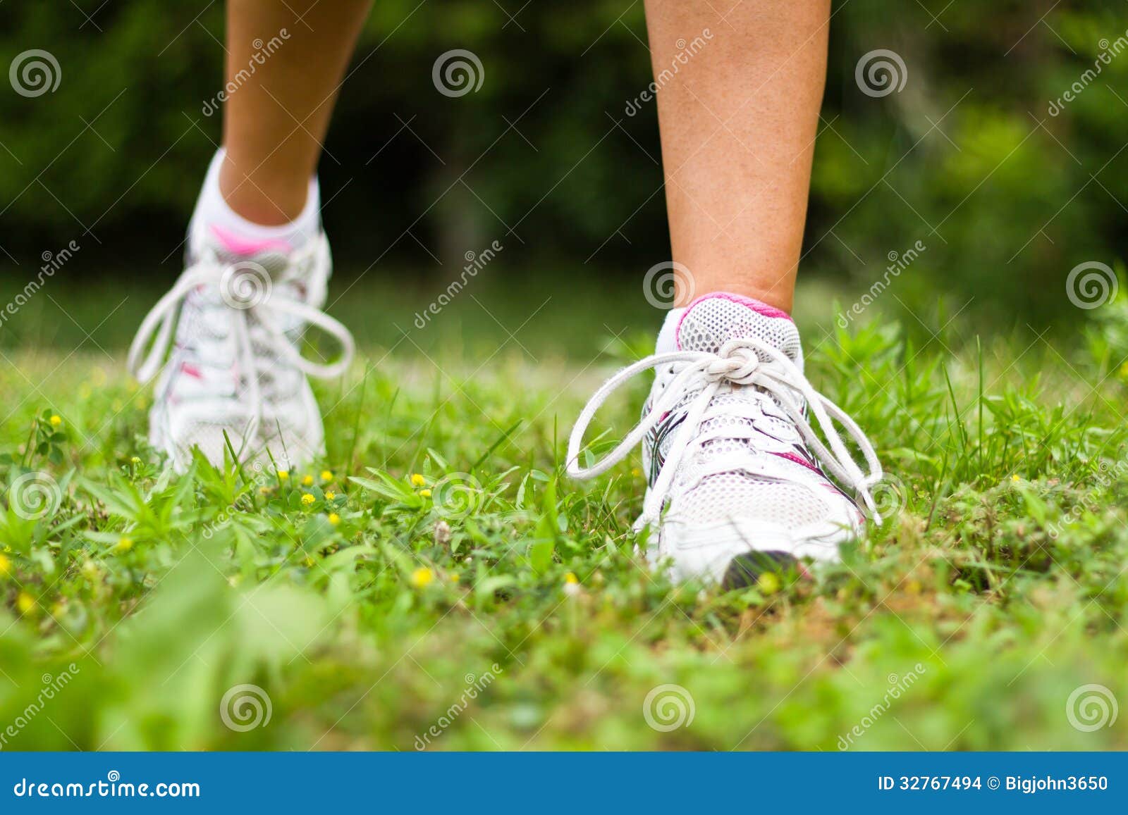 Running Shoes Closeup. Female Runner. Stock Photo Image of outside, health 32767494
