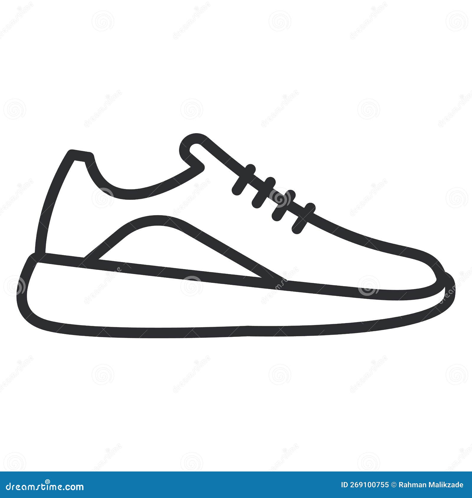 Sport Shoe Vector Icon Isolated On White Background Outline Thin Line Sport  Shoe Icon For Website Design And Mobile App Development Thin Line Sport Shoe  Outline Icon Vector Illustration Stock Illustration -