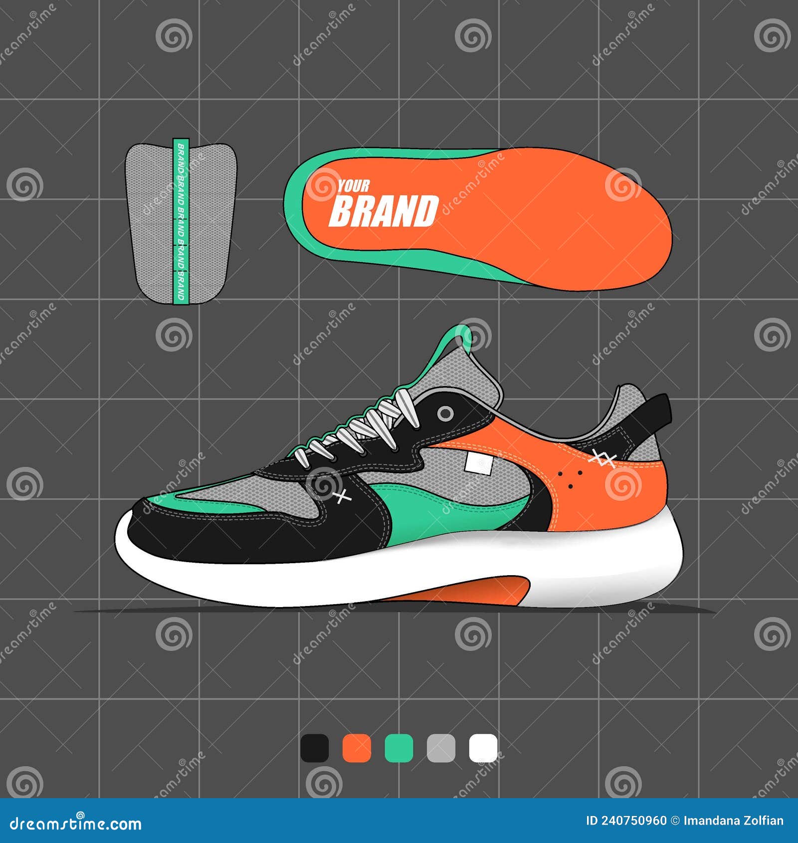 running shoes sneakers footwear  template ideas