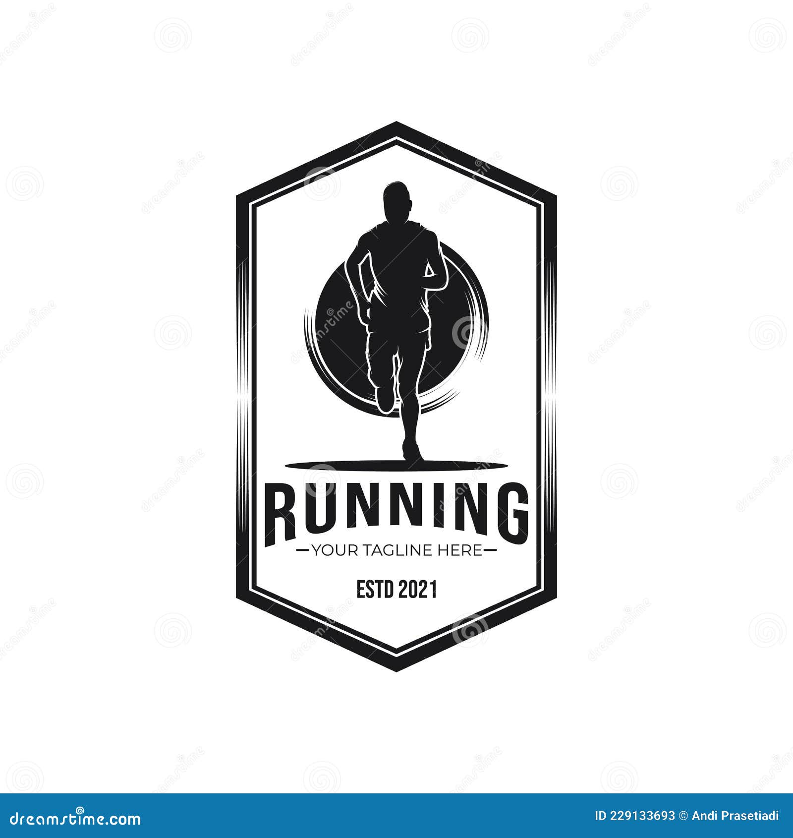 Running Sport Logo Design Inspiration Stock Vector - Illustration of ...