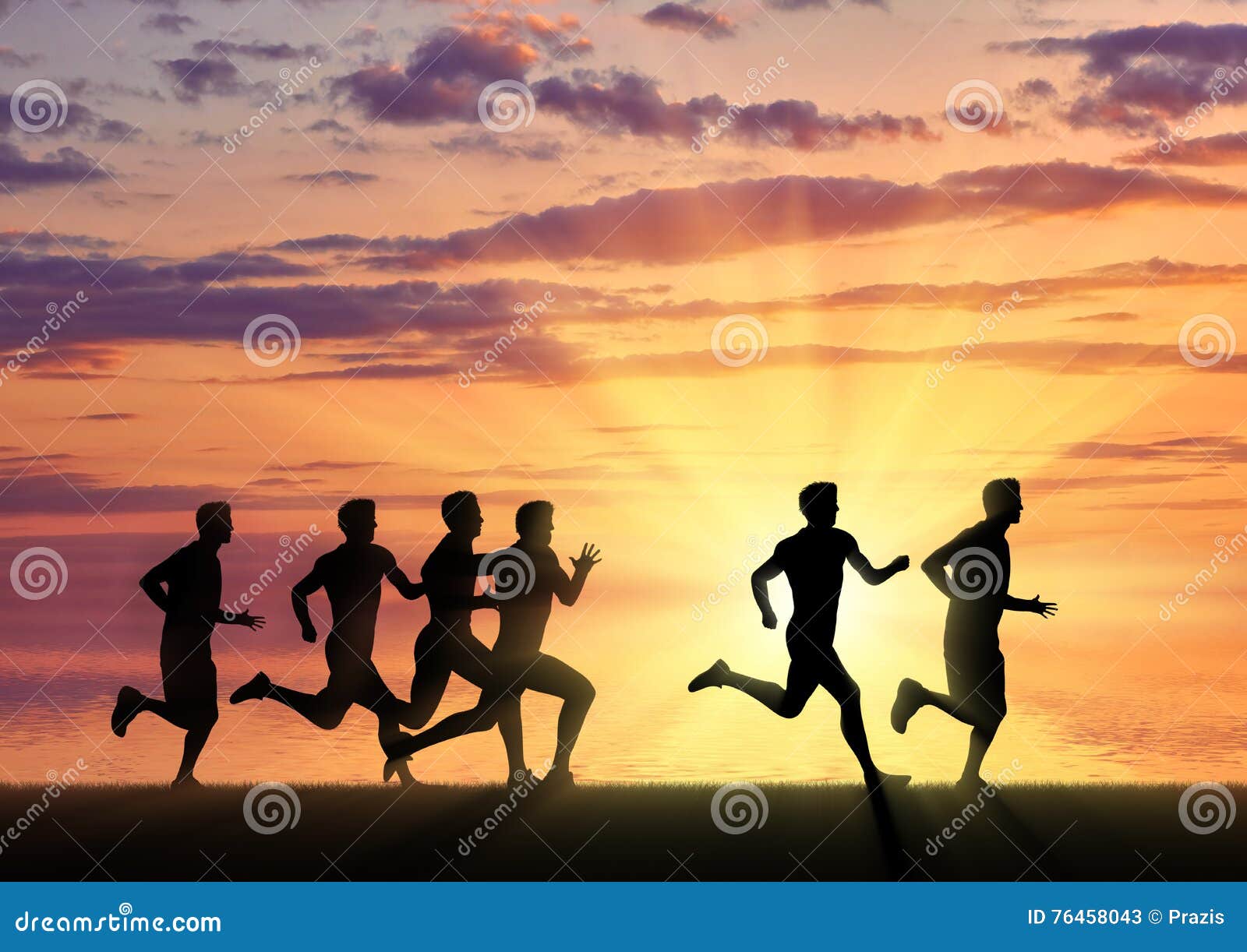 Running Sports. Competition Athletes Runners Stock Image Image of