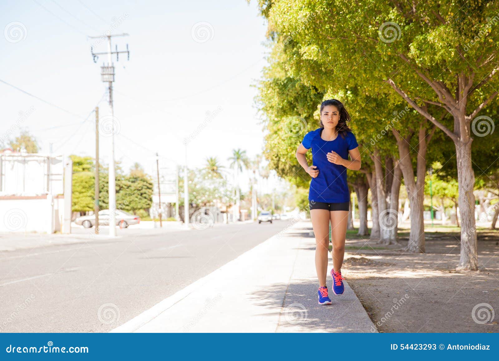 Running On A Sunny Day Stock Image Image Of City Space 54423293