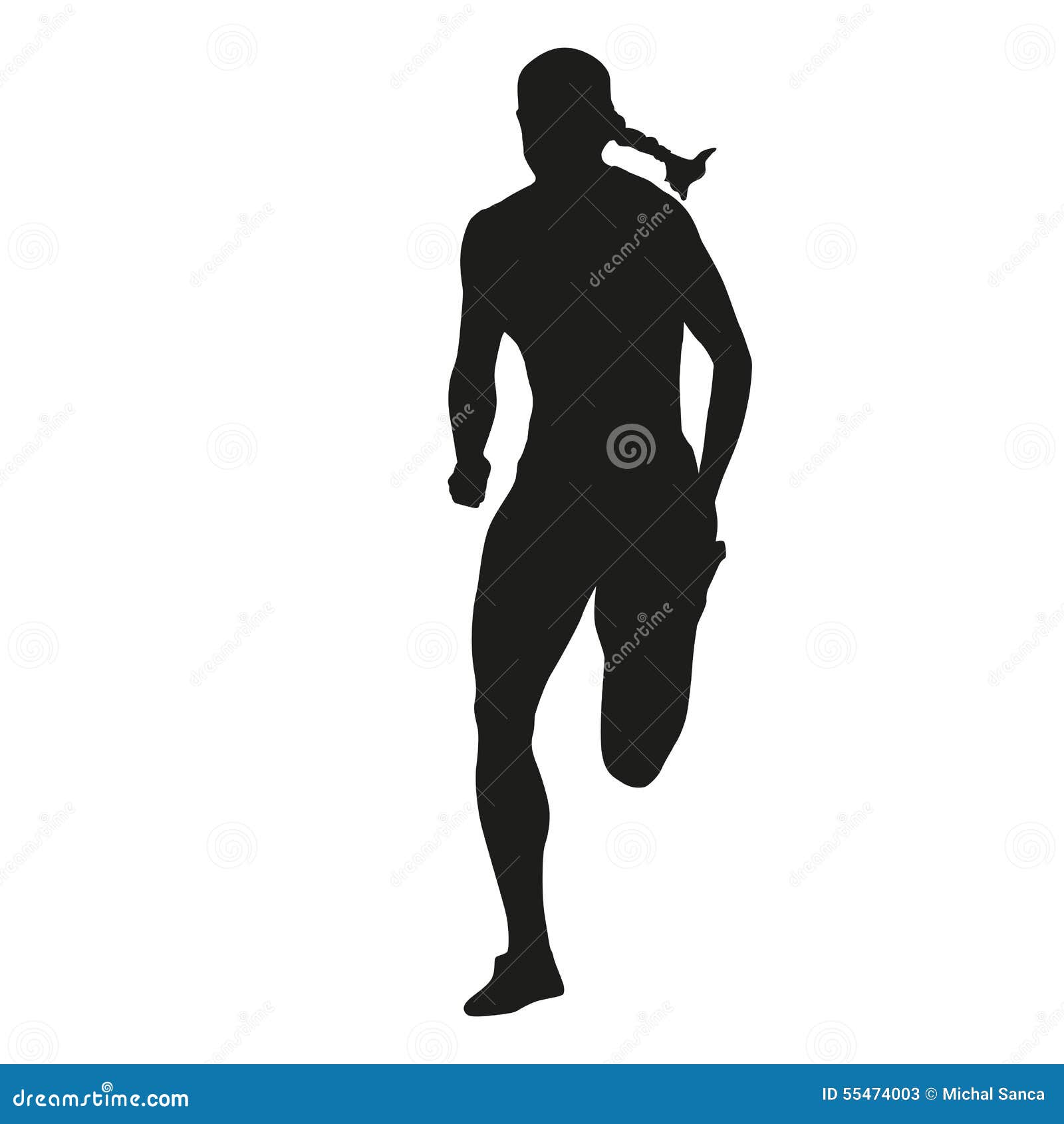 Download Running Woman Vector Silhouette Stock Vector - Illustration of active, accelerate: 55474003