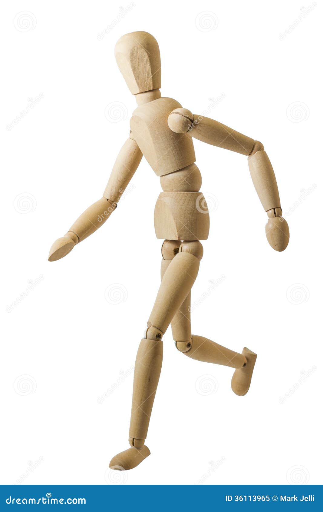 Running Wooden Dummy II Royalty Free Stock Photo - Image: 36113965