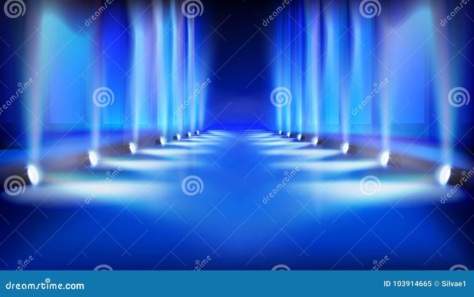 Runway before fashion show. Vector illustration. Stock Vector by ©silvae  316443376