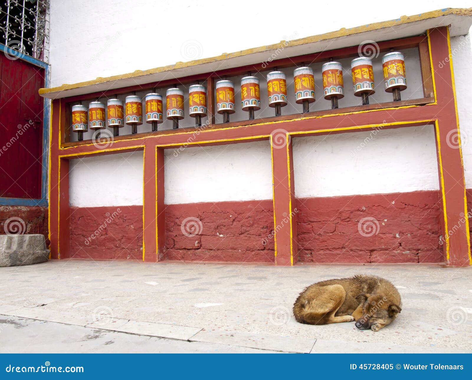 Ruote Di Preghiera Per Le Buone Karmi Nel Sikkim India Immagine Stock Immagine Di Himalayan Buddista