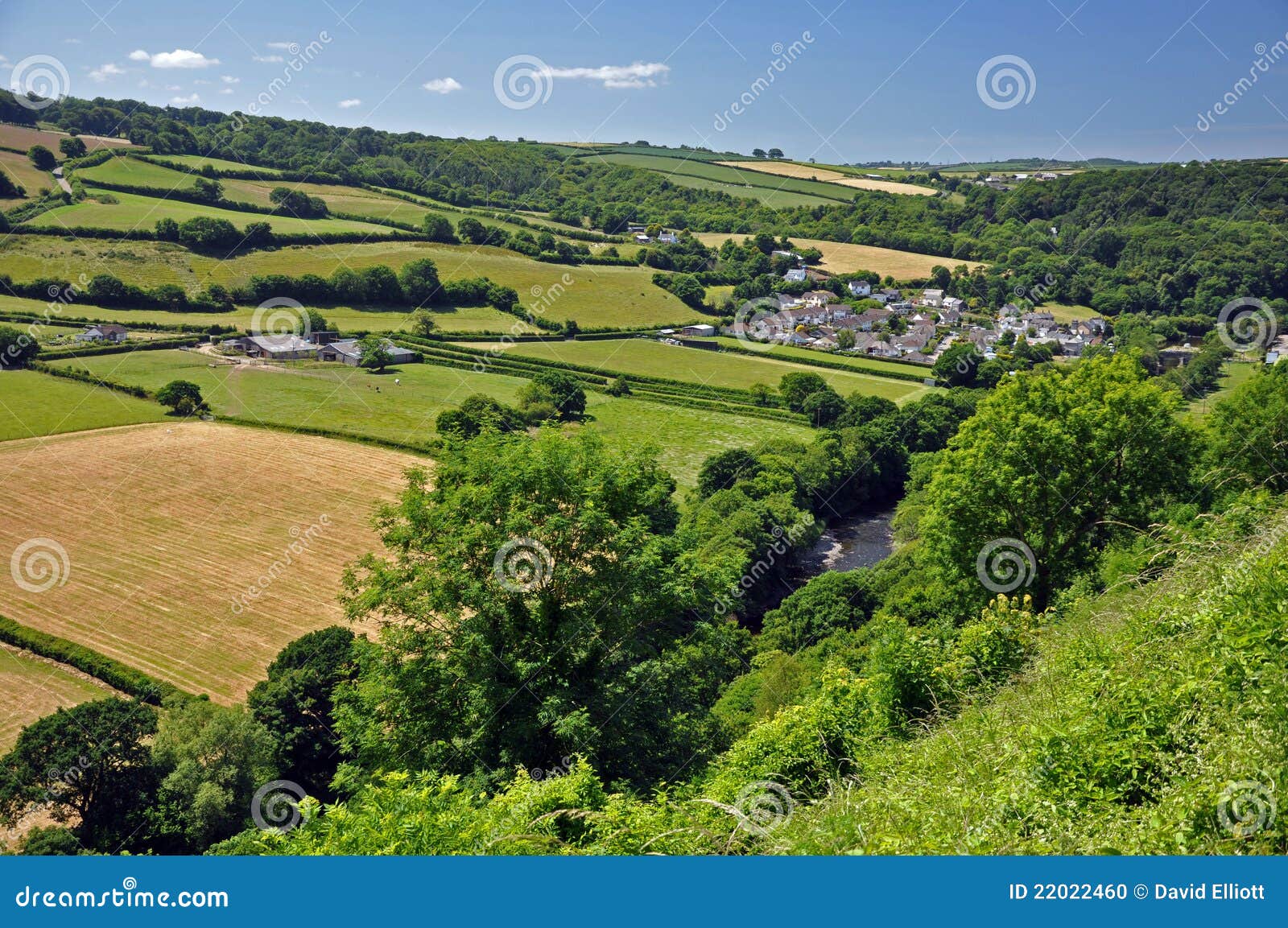 Rural england stock photo. Image of torridge, tree, sunny 22022460