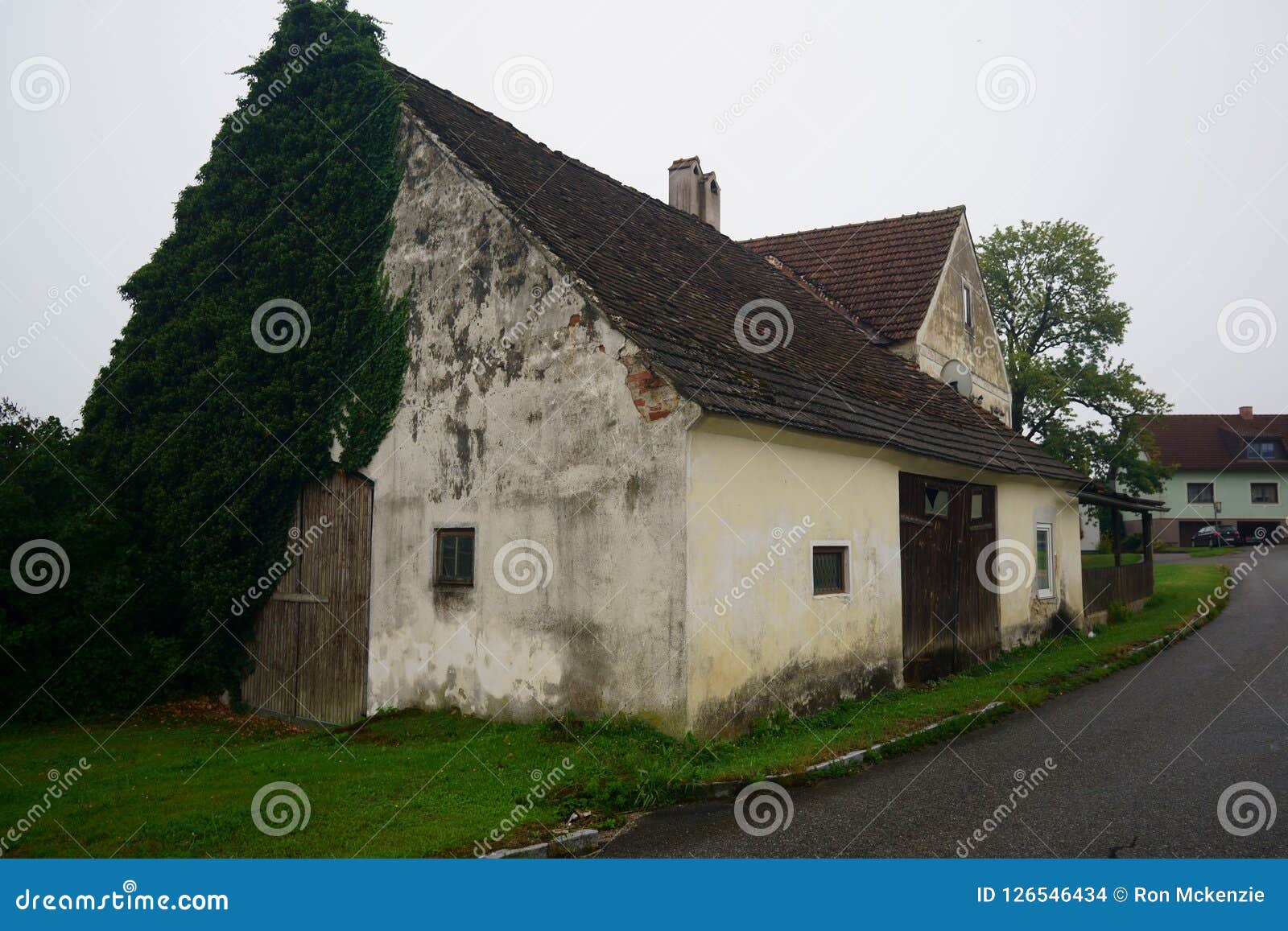 Rural Farm Home in Austria stock photo. Image of region 126546434