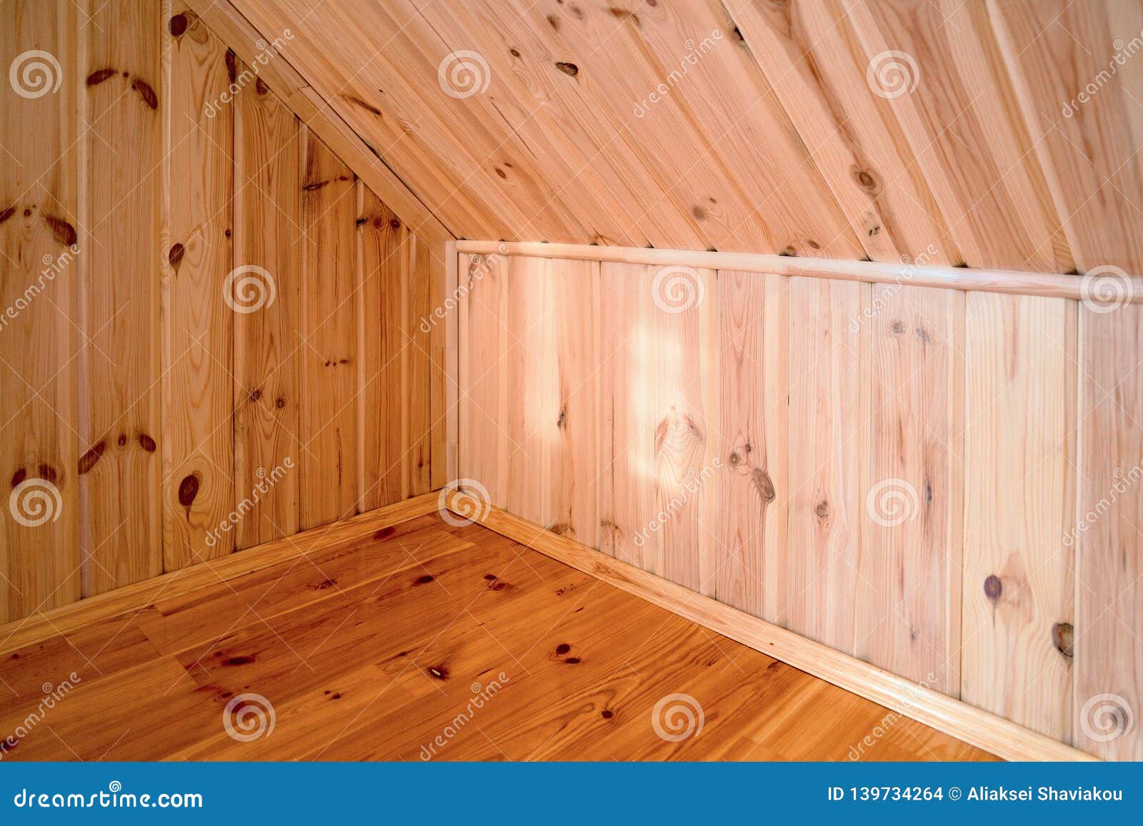 Rural House Room Corner Interior As An Example Of Carpentry