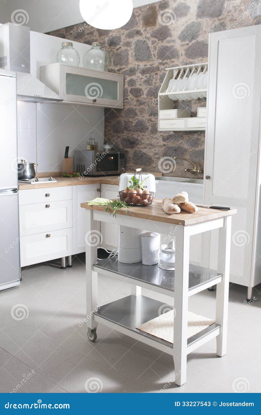 Rural Kitchen Interior in Old Village Stock Image - Image of remodeling