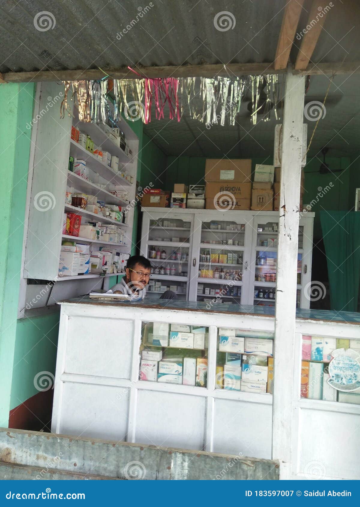 Rural Medical Store in Assam India Editorial Photography Image of