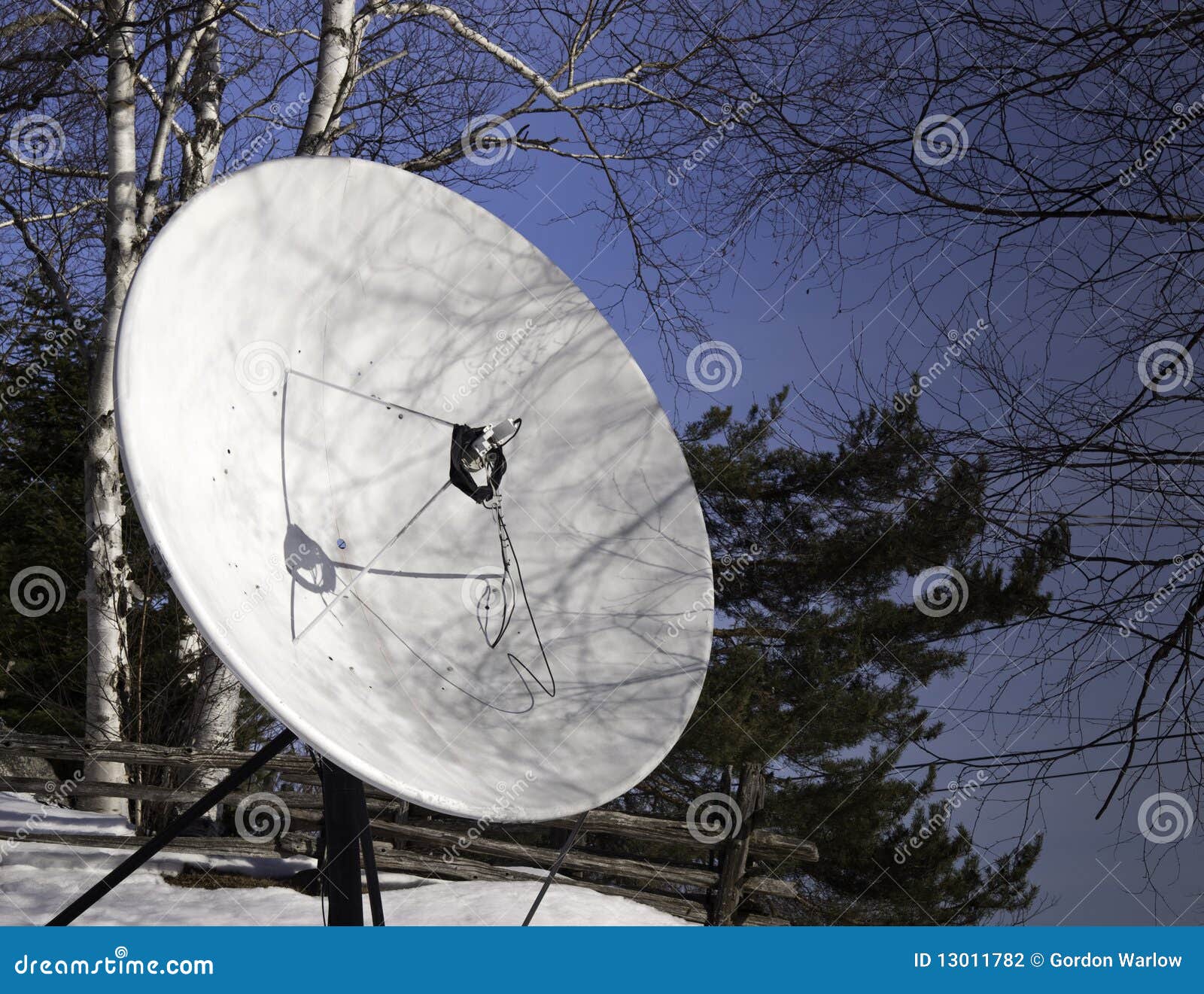 Rural satellite dish stock photo. Image of equipment 13011782